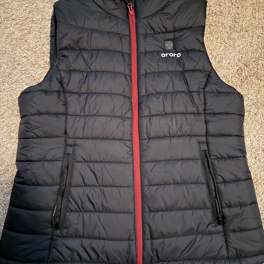 Black Quilted Vest for Women